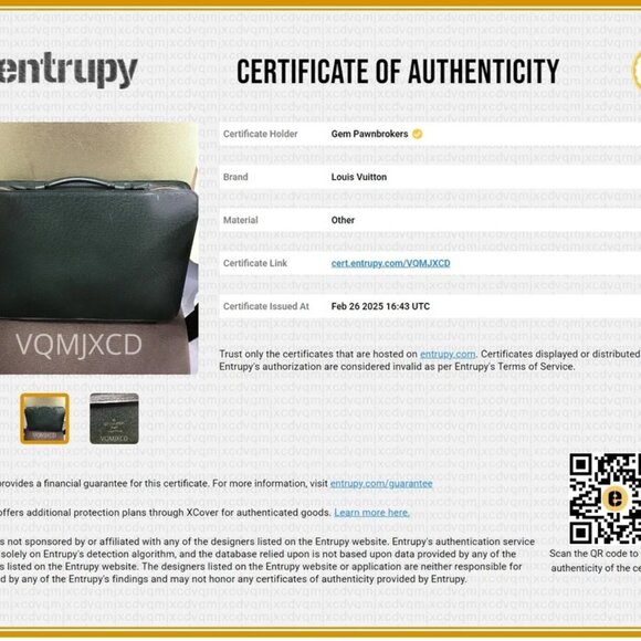 Louis Vuitton Sui Taiga Green Epicea Leather Canvas Bag - Picture 3 of 14